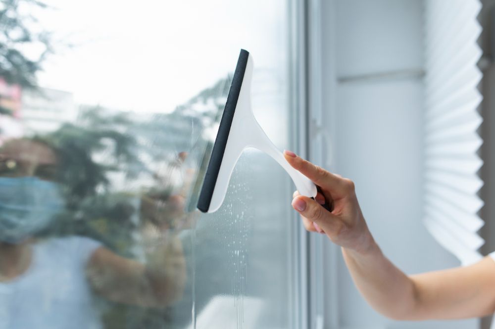 Limpiando ventana-serviclean